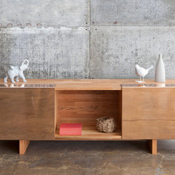 LAXseries Polished Copper 3X Shelf - Entertainment Centers And Tv Stands