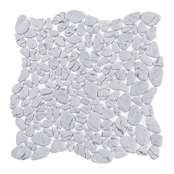 Riverbed Glass Pebbles by Glazzio Tile - Mosaic Tile