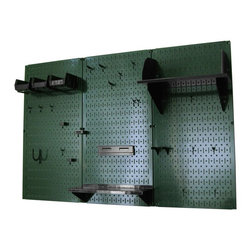 &ldquo;Go Green&rdquo; with Wall Control&rsquo;s Green Metal Pegboard! - Garage And Tool Storage