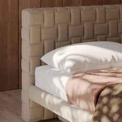 Cocos, letto imbottito con contenitore - Panel Beds