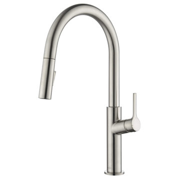 Fusion-T Single Handle Pull Down Kitchen Sink Faucet, Brushed Nickel