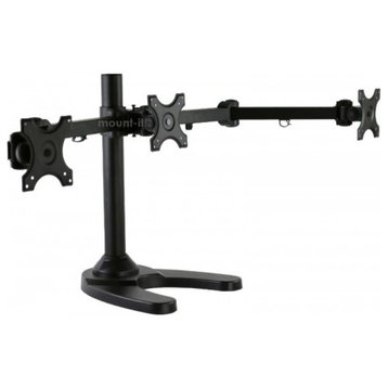Mount-It! Triple Monitor Stand, 3 Monitor Stand Mount, Fits 19"-24" Screens