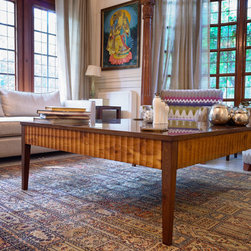 Metaphor | Coffee Table with Fluted Apron in 2-Tone Finish - Coffee Tables