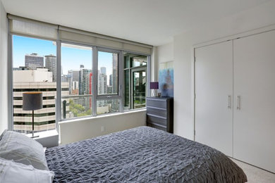Example of a bedroom design in Seattle