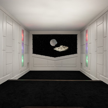 Star Wars Themed Basement Theater