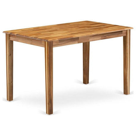 Atlin Designs Rectangular Wood Dining Table in Walnut
