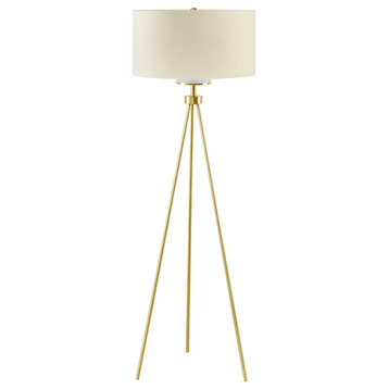 INK+IVY Pacific Tripod Floor Lamp Gold