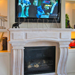 Stone Fireplace Mantels - Indoor Fireplaces