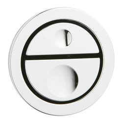 Geberit Polished Chrome Dual Flush Pneumatics Flush Plate - Bathroom Fixtures