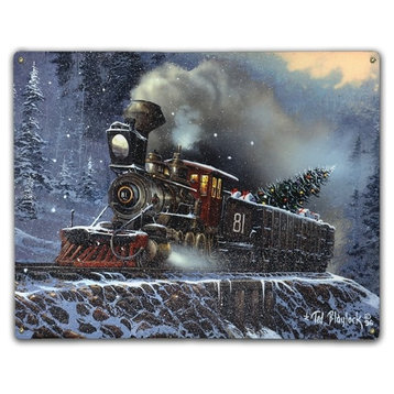 Christmas Train, Classic Metal Sign
