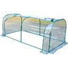 Outsunny 7'L x 3'W x 2.5'H PVC Metal Tunnel Greenhouse Kit with Strong Material