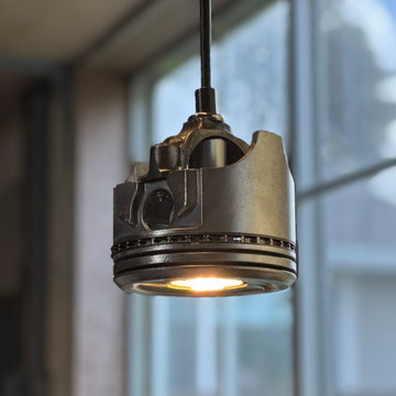 Automotive Decor Made From Motor Parts - Lighting & Hardware