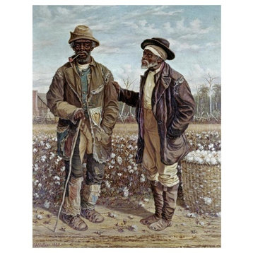 "Two Elderly Cotton Pickers" Digital Paper Print by Frederick Walker, 14"x18"