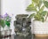 13" Tall Indoor 4-Tier Cascading Tabletop Fountain with LED Lights, Gray