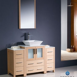 Fresca Torino 48'' Modern Bathroom Vanity Two Side Cabinets FVN62-122412LO-VSL - Bath Products