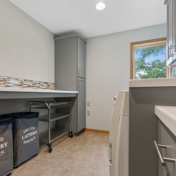 Excess Master Bedroom Space Converted to a Convenient Laundry Room