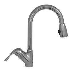 Whitehaus Collection - Whitehaus Collection 3-2169-C-C Rainforest Series Pull Out Faucet - Kitchen Faucets