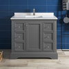 Fresca Windsor 40" Gray Textured Cabinet With Top and Sink