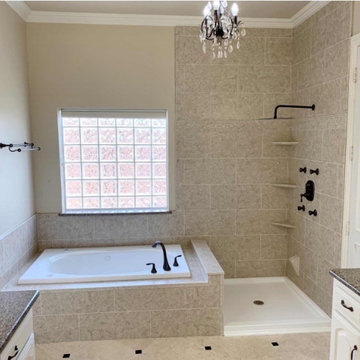 Traditional Side by Side Tub and Shower