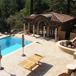 Tuscan Pool House - Windows And Doors