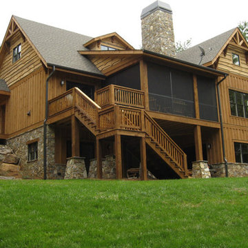 Western Red Cedar Stained w/Carolina Colortones' S/T 'Bark Mulch';