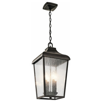 4 light Outdoor Hanging Lantern - Traditional inspirations - 19.75 inches tall