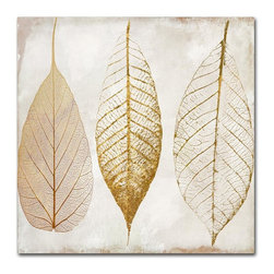 "Fallen Gold II" by Color Bakery Printed Canvas Wall Art - Fine Art Prints