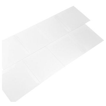 Miseno MT-WHSFEG0808-IS Frosted Elegance - 8" Square Wall Tile - - White