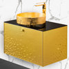 Diva Luxury Murano Glass Single Bathroom Vanity 32", Gold