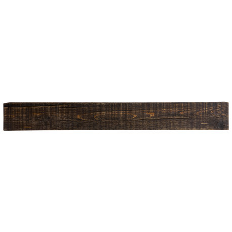 Solid Beam Fireplace Mantel Shelf, Dark Chocolate, 60"