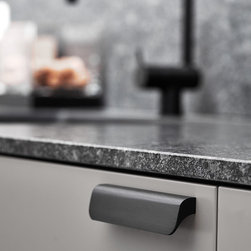 Furnipart Fall handle in Brushed Matte Black finish - Cabinet and Drawer Handle Pulls