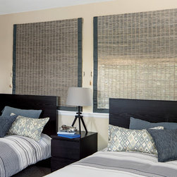 Smith & Noble Natural Woven Waterfall Shades - Roman Shades