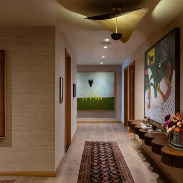 Proper Vibes Penthouse Entry Hall with Emmanuel Simon Credenza