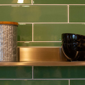 Modern Waterfall Kitchen