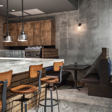 Miami Contemporary Industrial Pizza Restaurant Design