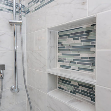 Royal Blue Transitional Master Bath