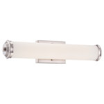 Designers Fountain - Geneva LED 24" Bath Bar, Satin Platinum - Integrated LED