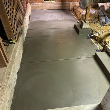 Basement Concrete Slab Installation - Room 1