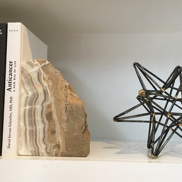 Built In Bookshelves and Fireplace