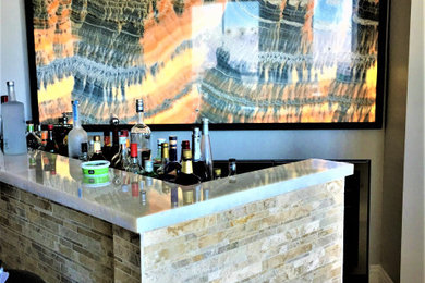 Inspiration for a home bar remodel in Las Vegas
