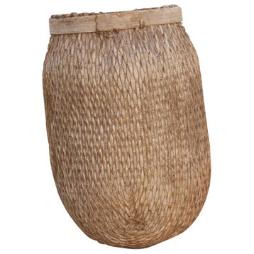Rustic Oxidized Grain Basket