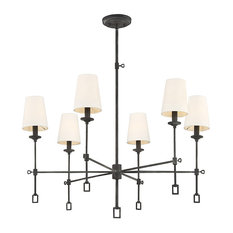 Lorainne 6-Light Chandelier, Oxidized Black
