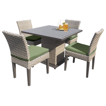 Florence Square Dining Table with 4 Chairs Cilantro