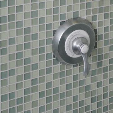Beach Glass 1" x 1" tiled Shower