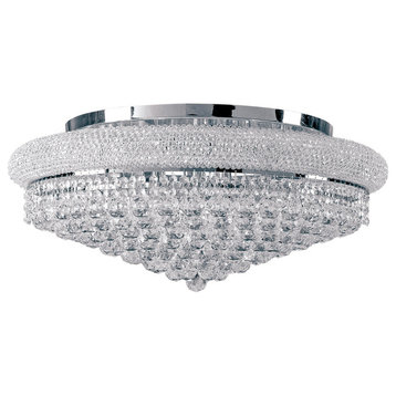Artistry Lighting Primo Collection Flush Mount Chandelier 28", Chrome