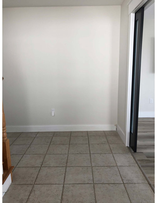 Should console/mirror be centered on wall or aligned with hallway?