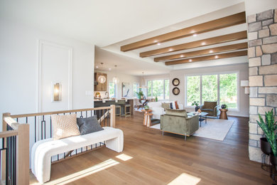 Transitional living room photo in Other