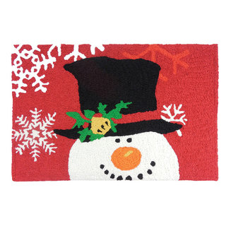 Modern Christmas Doormat, Winter Door Mats