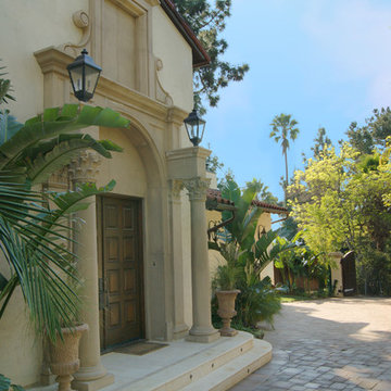 Mediterranean Hollywood Hills Home, Exterior Remodel