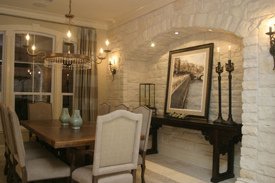 Inspiration for a dining room remodel in Houston